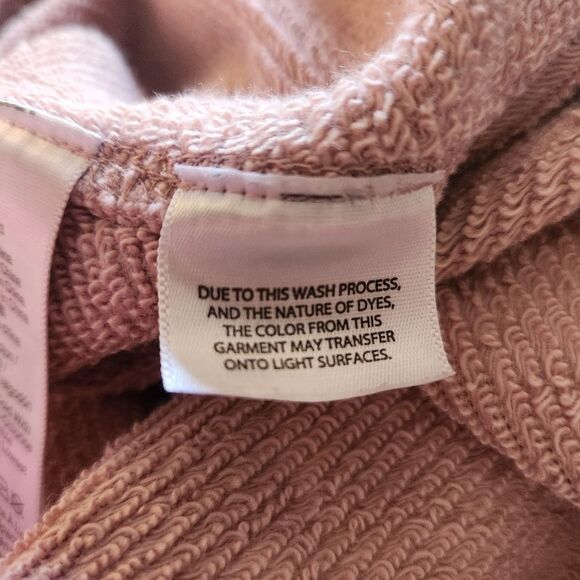 Madewell crewneck pullover sweatshirt XL light pink cozy warm fall basic - Picture 9 of 9